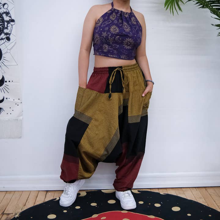 Cotton Harem Yoga Pants with Pockets and other Purchase Wholesale harem trousers. Free Returns & Net 60 Terms on Faire trending on Faire.