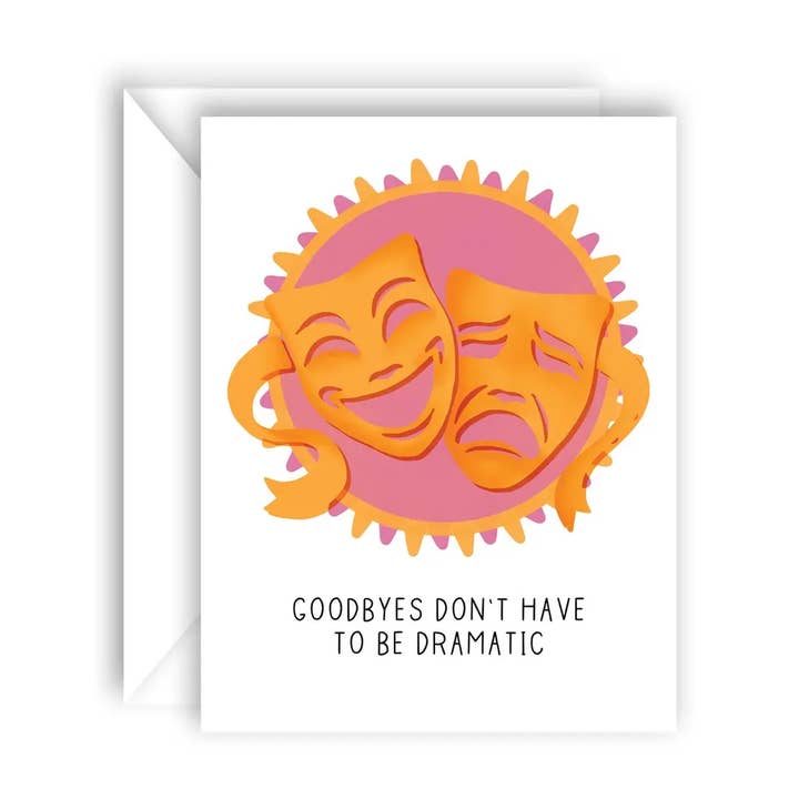 Teater Bestie Farvel A2 Hilsenkort for engroshandel hos Strokes of Sunshine Stationery