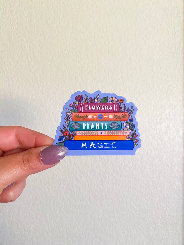 Book Stack Sticker| Book Sticker| Bookworm Sticker| Stickers for wholesale by Michaela K Creations