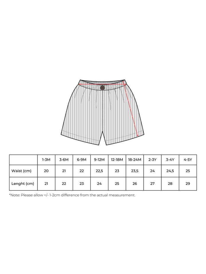 Eli & Nev - Wholesale Shorts - Baby - Baby / Kids Striped Shorts 100% Cotton OEKO-TEX