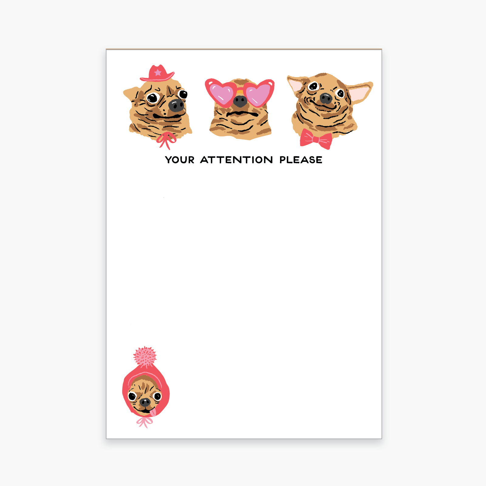 Party of One - Wholesale Notepad - Dogs Notepad1