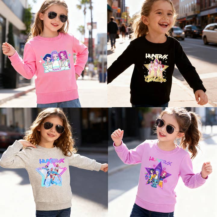 2026 Spring K-pop Demon Hunter Girls Cotton Sweatshirt Collection for wholesale by Auraquise