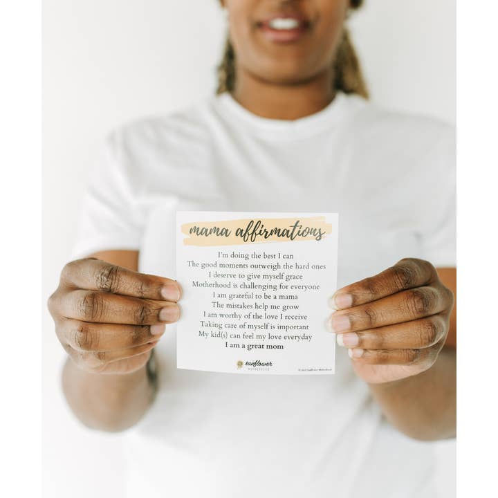 Sunflower Motherhood - Wholesale Magnet - Affirmation Magnet | Uplifting Fridge Magnet Gift for Moms