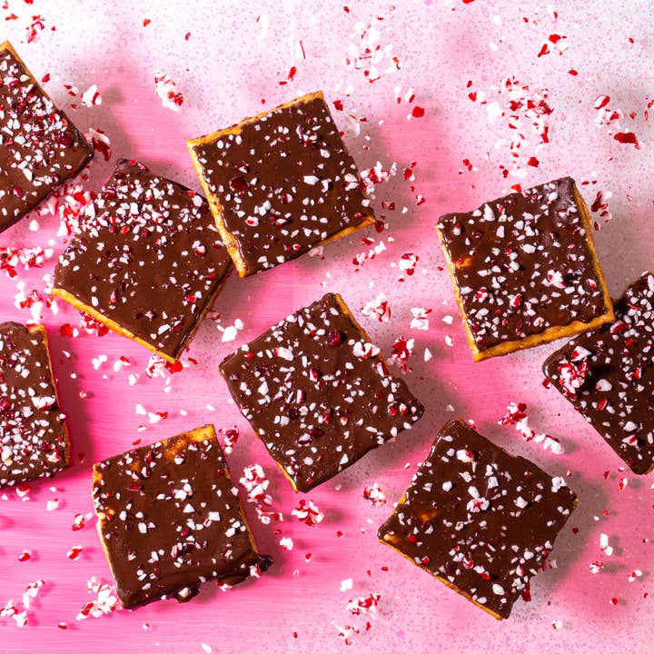 Legally Addictive Foods - Wholesale Chocolate Covered Sweets - Holiday Bundle! Peppermint Crunch & Salted Gingerbread!