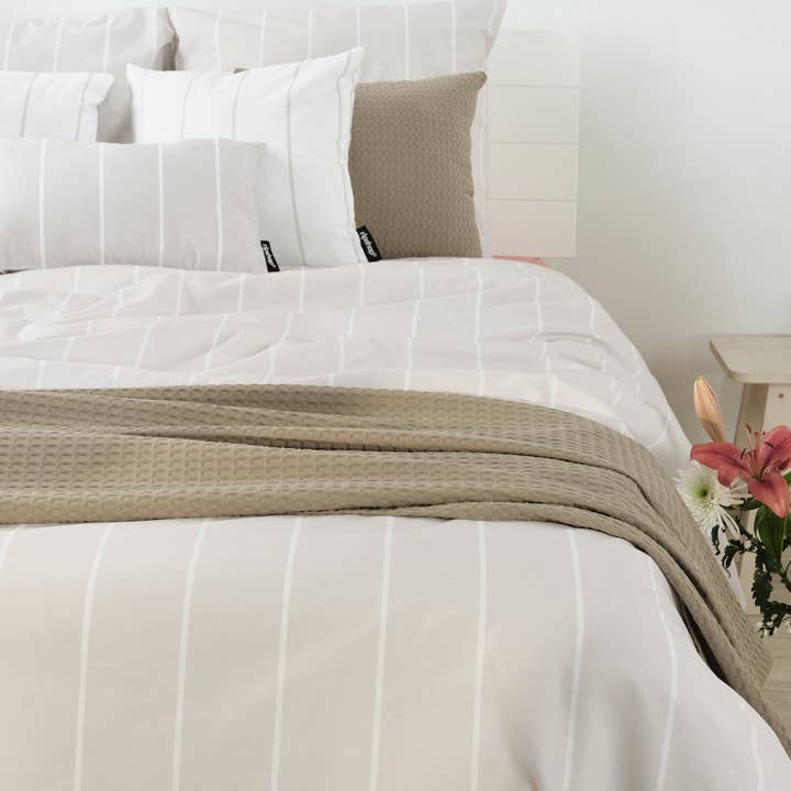 Clifton Beige påslakan 100% bomull för wholesale av SG HOGAR