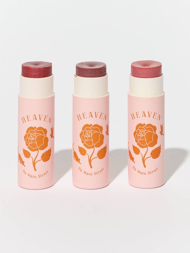 Stick per labbra e guance, Kim, Briana, Taylor per la vendita all'ingrosso da parte di Heaven on Main Street