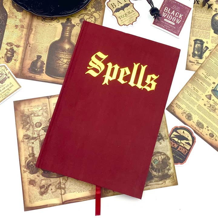 Diario INCANTESIMI Streghe magia libro coperto di velluto per la vendita all'ingrosso da parte di All Little Cute Things