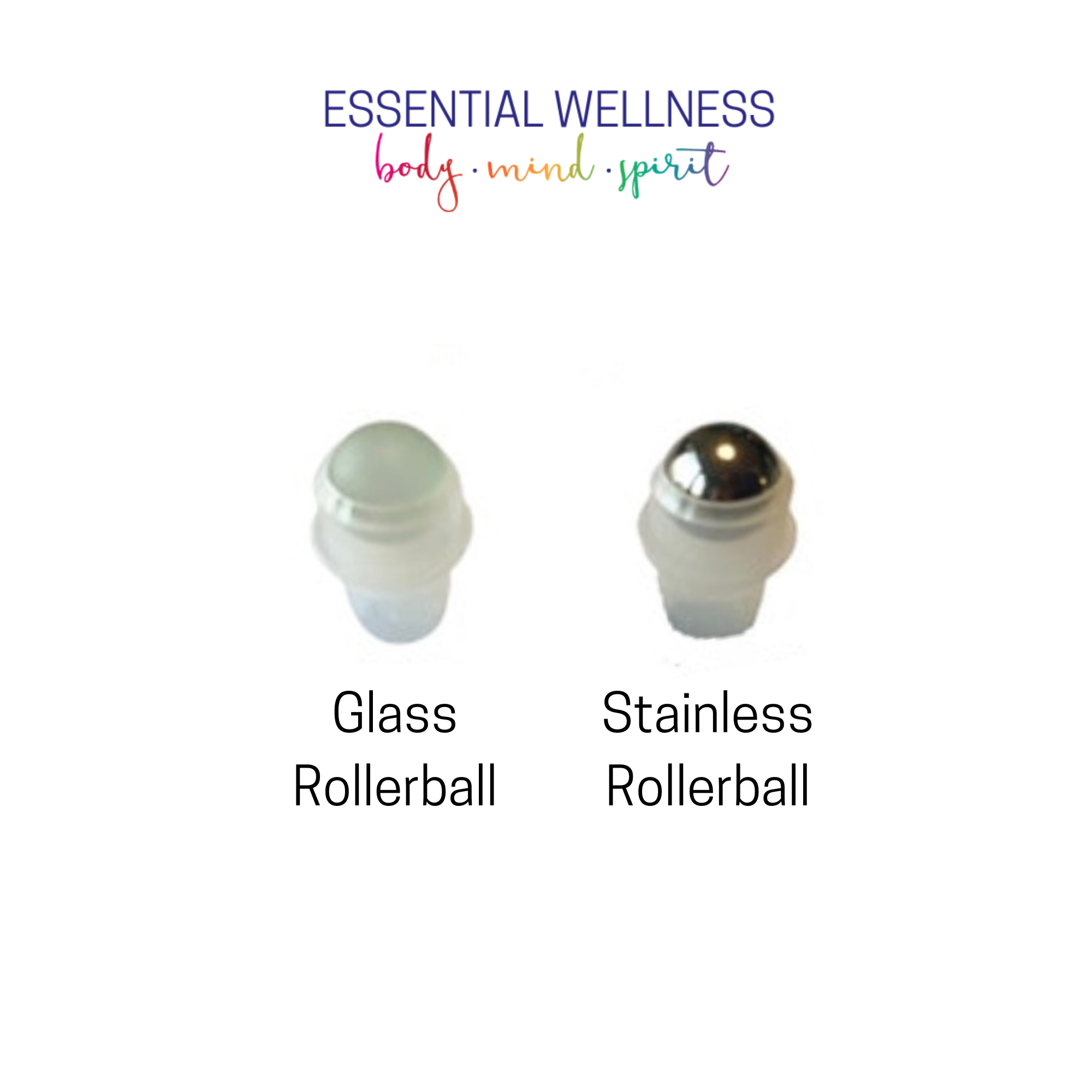 Essential Wellness - Body, Mind, Spirit - Wholesale Essential Oil Roll-On - CLASSIC BLACK Glass Roller Bottle 10ml with Bamboo Cap1