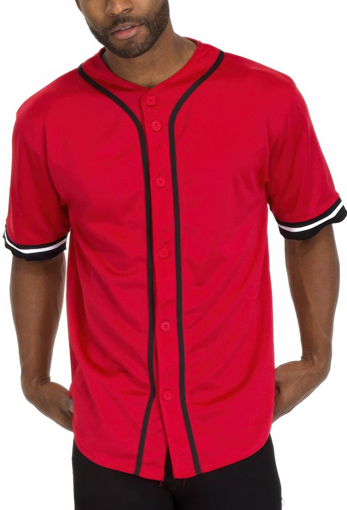 CC Wholesale Clothing - Wholesale Jersey - Men's - Men's Taped Baseball Jersey5