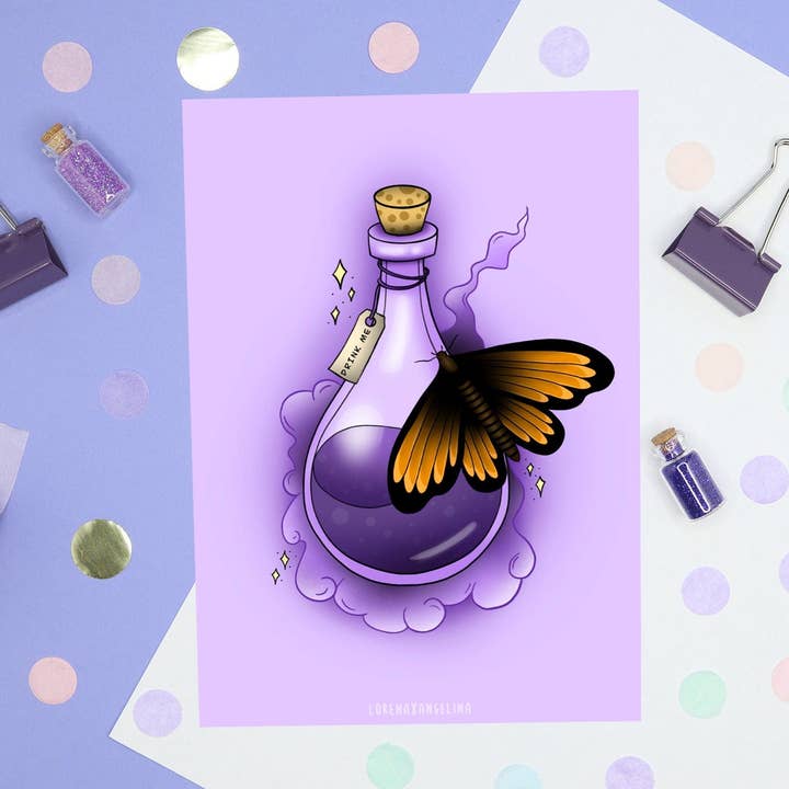 LorenaxAngelina - Wholesale Art Print - Witch Potion art print3