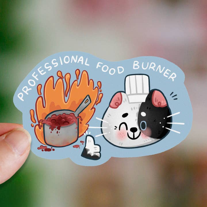 Professionel Madbrænder - Kat, Hund, Grumbee & Ghosty - Udstansede klistermærker for engroshandel hos My Sweet Paper Card