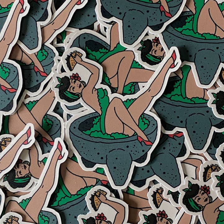 Autocollant Taco Pinup pour la vente par Taco Gear