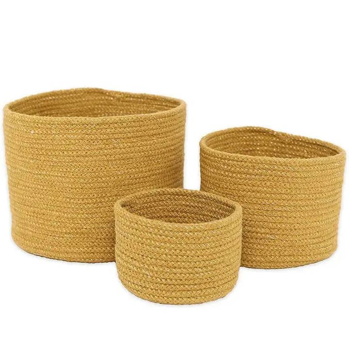 Cotton rope storage baskets, set of 3 ILSE MIEL baskets for wholesale by Nenina & Co