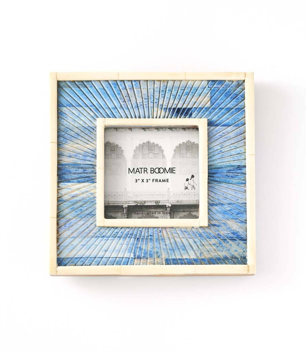 Matr Boomie Fair Trade - Vente Cadres photos - Cadre photo Neela 3x3 - Os sculpté0