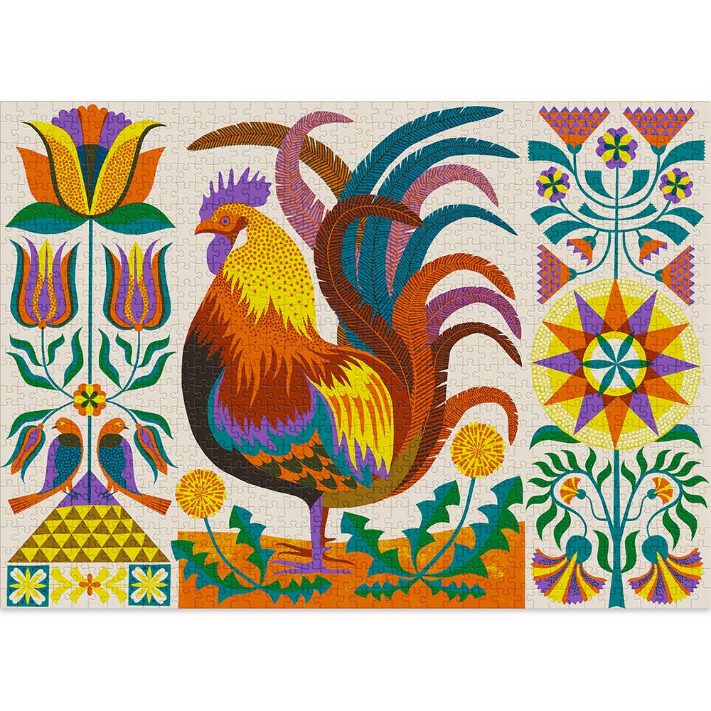 Cloudberries Jigsaw Puzzles - Wholesale Puzzle - Adult - Rooster 1000 Piece Jigsaw Puzzles for Adults1