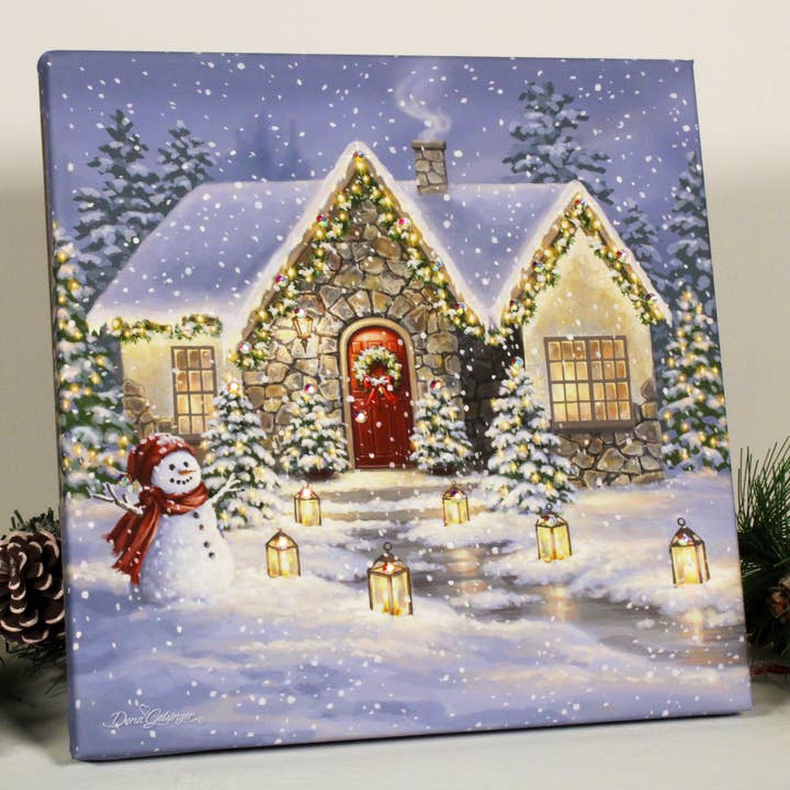 Christmas Light Lane Pizazz Print with Dazzling Crystals for wholesale by Glow Decor