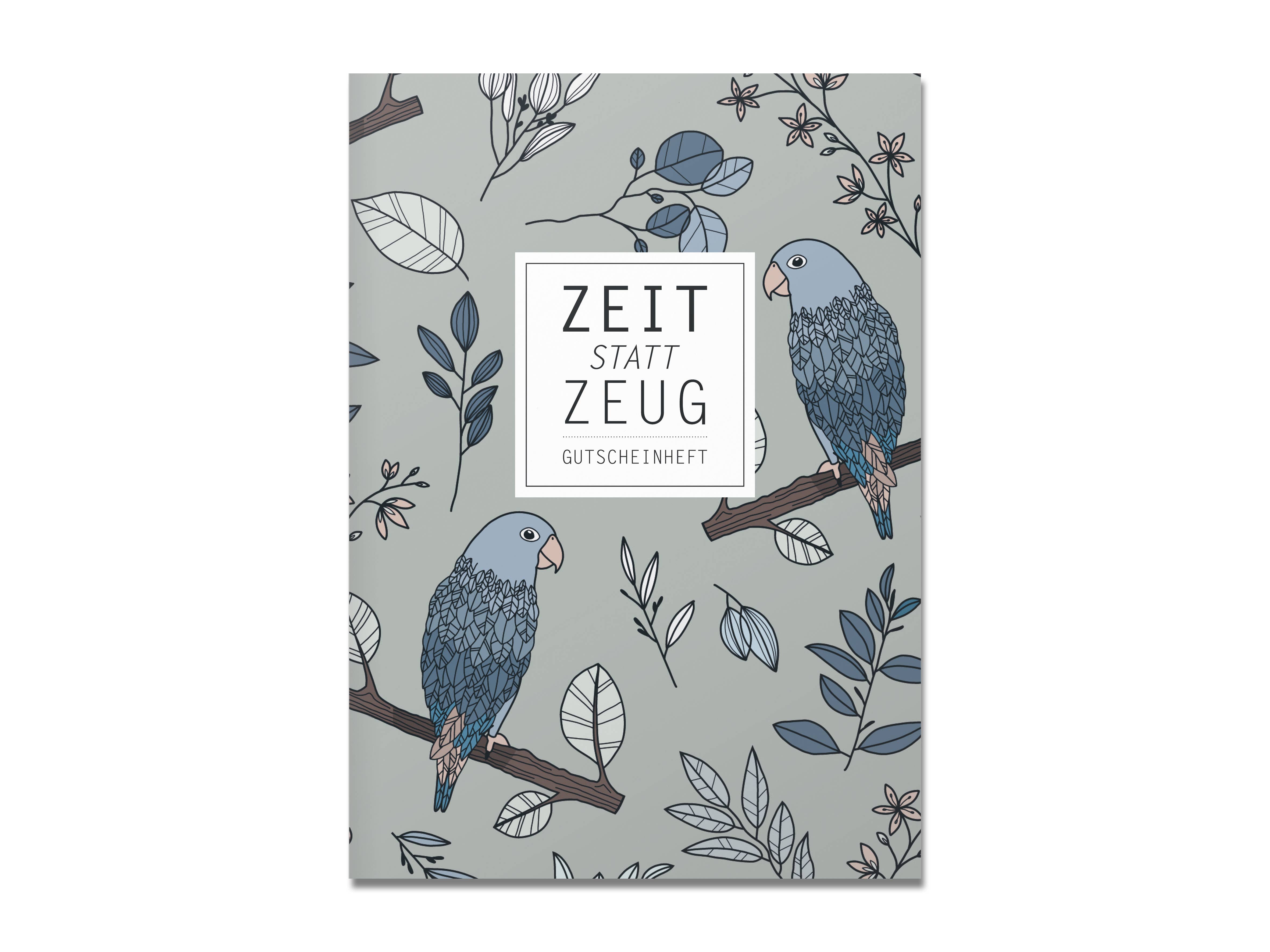 Rotberta - Wholesale Journal/Diary - voucher booklet Time Instead of Stuff, Parrot1