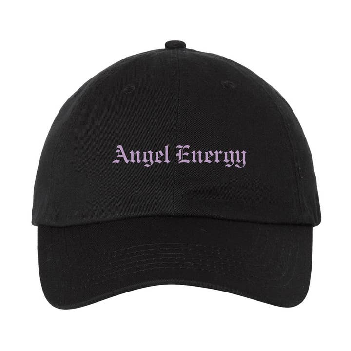 Angel Energy Embroidered Bio-Washed Classic Dad Hat for wholesale by femfetti