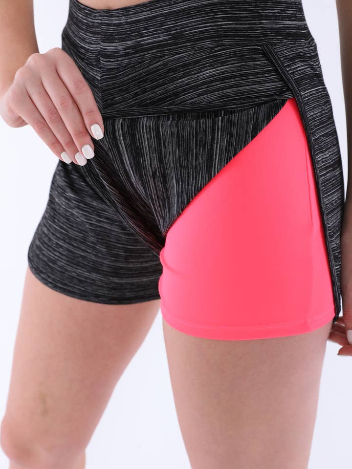 SHORTS SLOT BICOLOR 00247 SEM BOLSO por atacado de CM FASHION