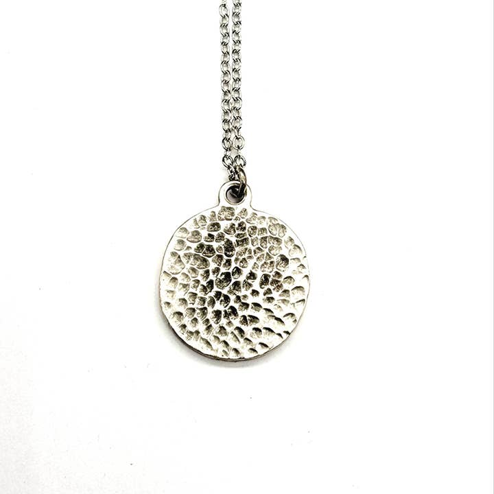 MergingMetals - Vente Colliers à pendentif - Collier Pendentif Fougère des Bois – Médaillon Forêt Argentée4