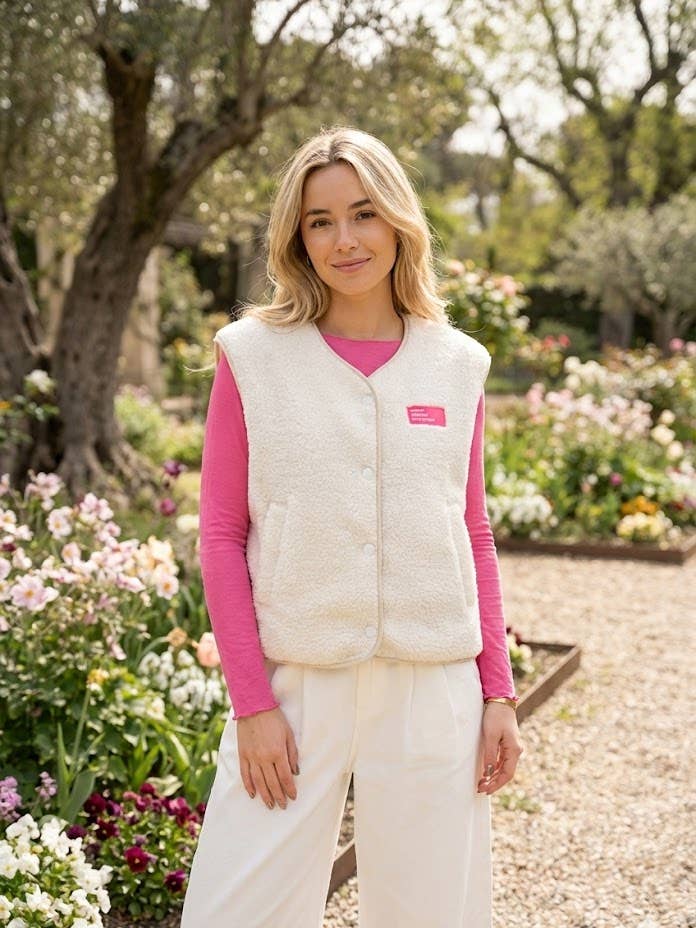 Ærmeløs vest i bouclé for engroshandel hos VICTORIA&ISAAC