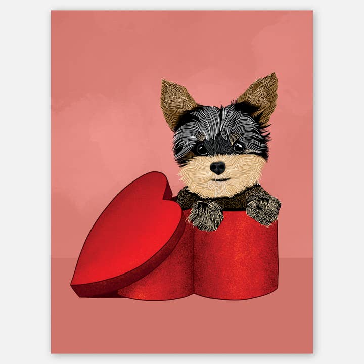 Puppy Love - A2 greeting card for wholesale by Paper Slam