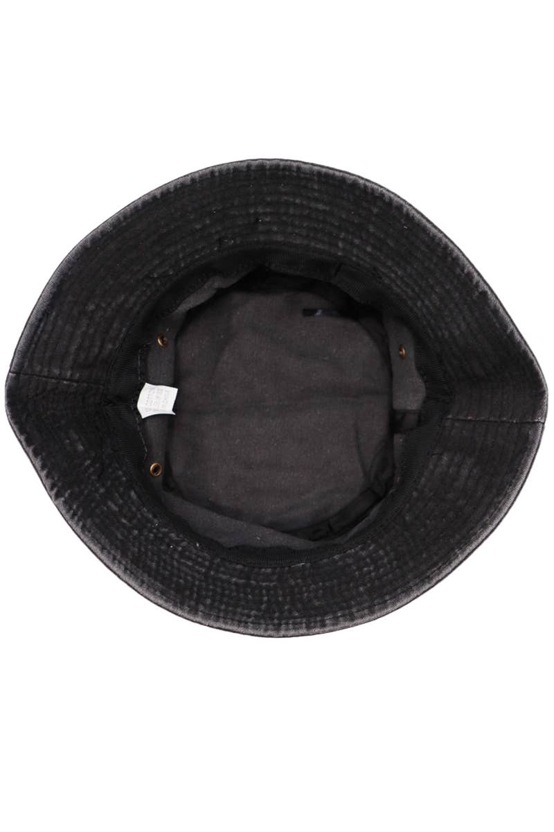 SURTIDO Gorro de pescador de algodón de sarga lavada con piedras pigmentadas de venta al por mayor en Faire4