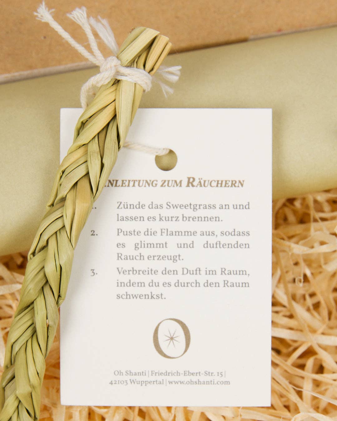 Oh Shanti - Wholesale Sage Bundle - Sweetgrass for smoking (2 pieces)3