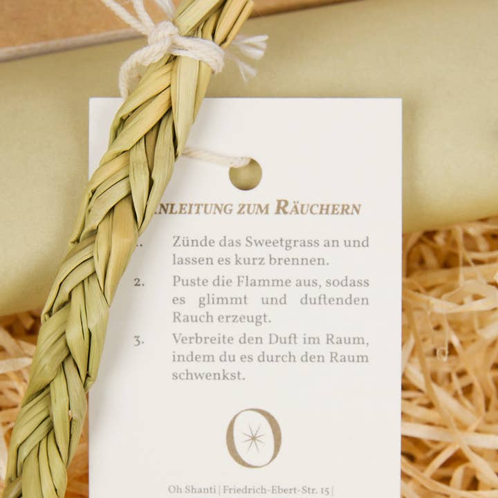 Oh Shanti - Wholesale Sage Bundle - Sweetgrass for smoking (2 pieces)3