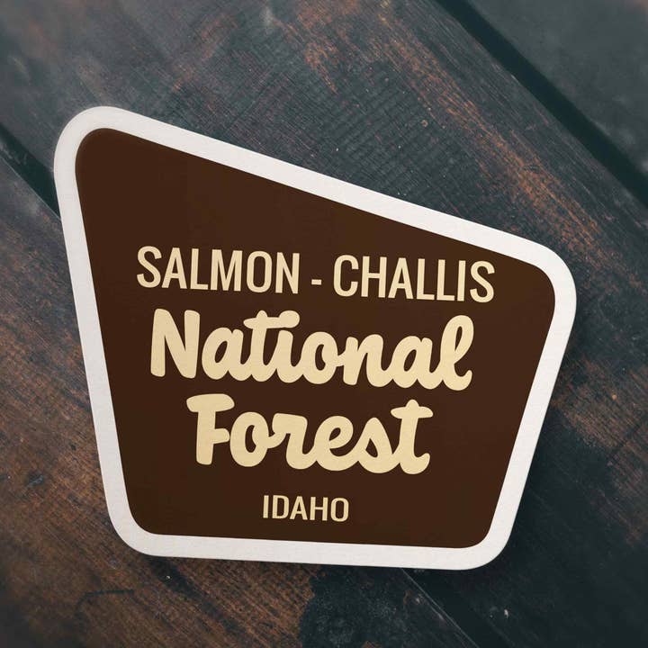 Salmon Challis National Forest Sticker for wholesale by Albion Mercantile Co.