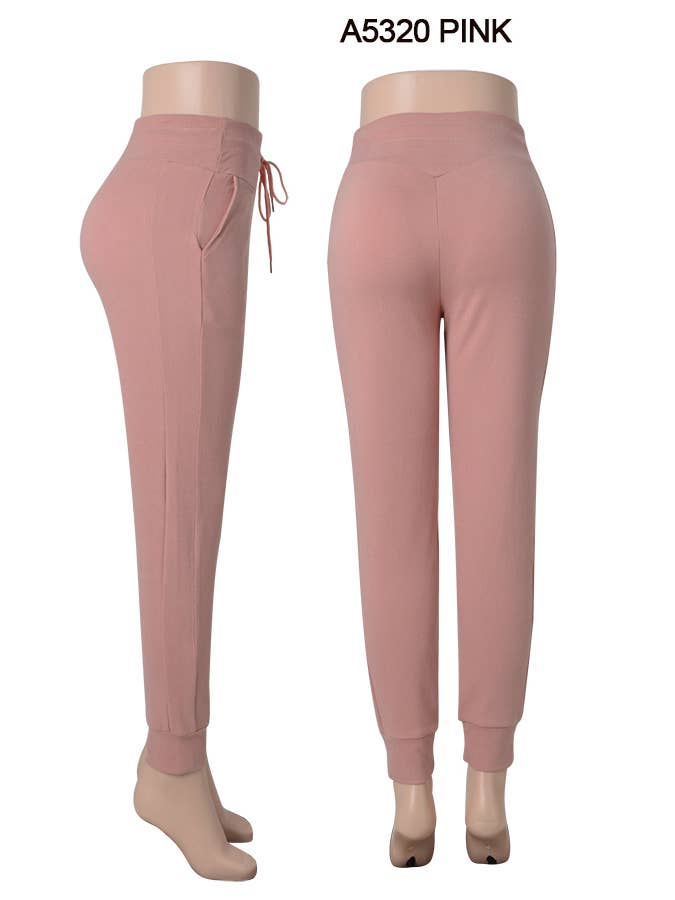 SSImport - Wholesale Athletic Sweatpants/Joggers - Women's - A5320 WINTER FLEECE LINED JOGGER POCKETS MIX SIZE 12PCS6