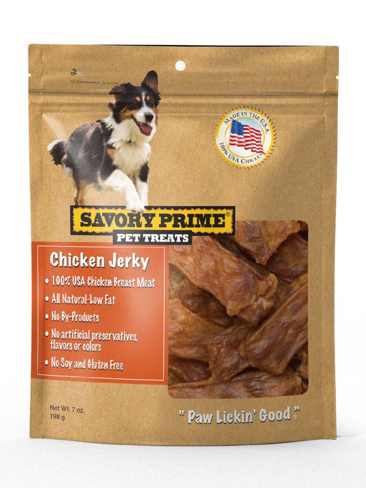 Jerky de poulet naturel des États-Unis 198 g. pour la vente par Savory Prime