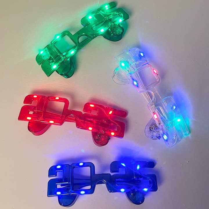 ASSORTED COLORS 2025 Light-Up Party Glasses Variety Color Pack for wholesale on Faire