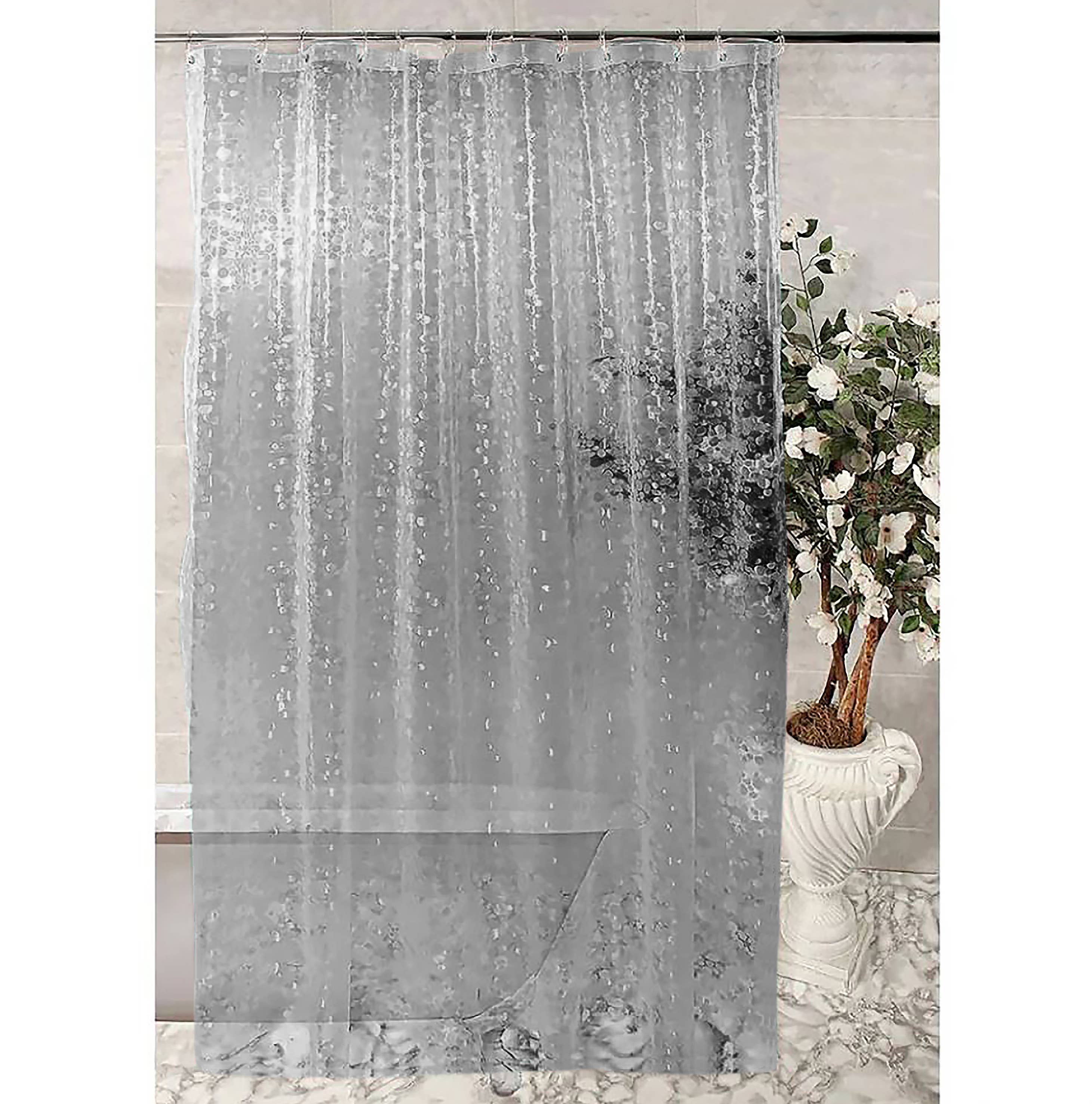 home mart goods - Vente Rideaux de douche - Doublure de rideau de douche en pierre transparente grise en PEVA0