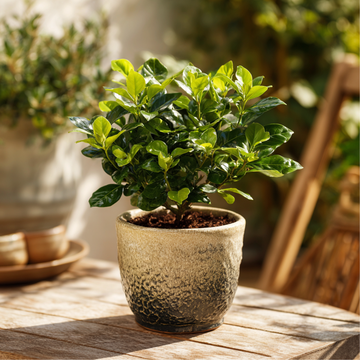 Oasis of Life – Planta viva por atacado – Gardénias – 4 plantas – Gardenia jasminoides – Altura 20–30cm – Ø13cm – Plantas de interior e de terraço perfumadas com flores brancas – Plantas nobres e perenes para casa, varanda e jardim5