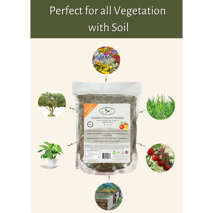 Happy Bunny Farms - Wholesale Fertilizer - Fertile Ground, Fertilizer and Soil Rebuilder Pellets1
