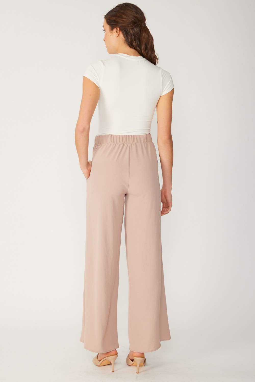 FSL Apparel - Vente Pantalon – femme - SP7036 - PANTALON À ENFILER UNI FLUIDE À JAMBE LARGE13