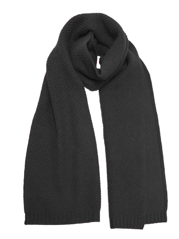 Lenço Seed Stitch Milky Way Preto por atacado de Hommard