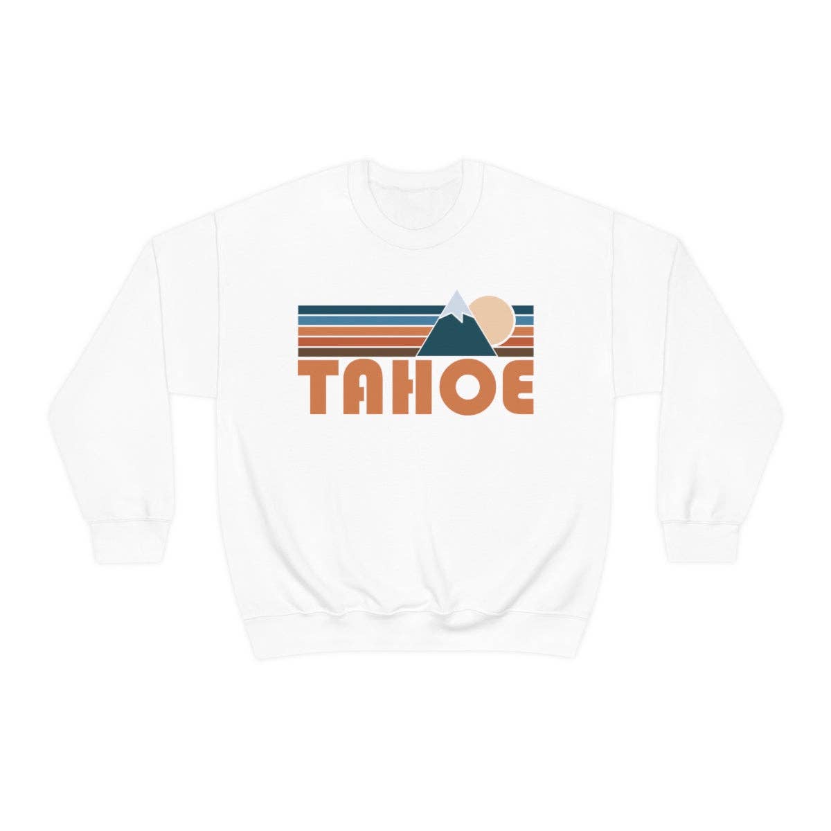 White Tahoe Sweatshirt - Retro Unisex California Sweatshirt for wholesale on Faire0