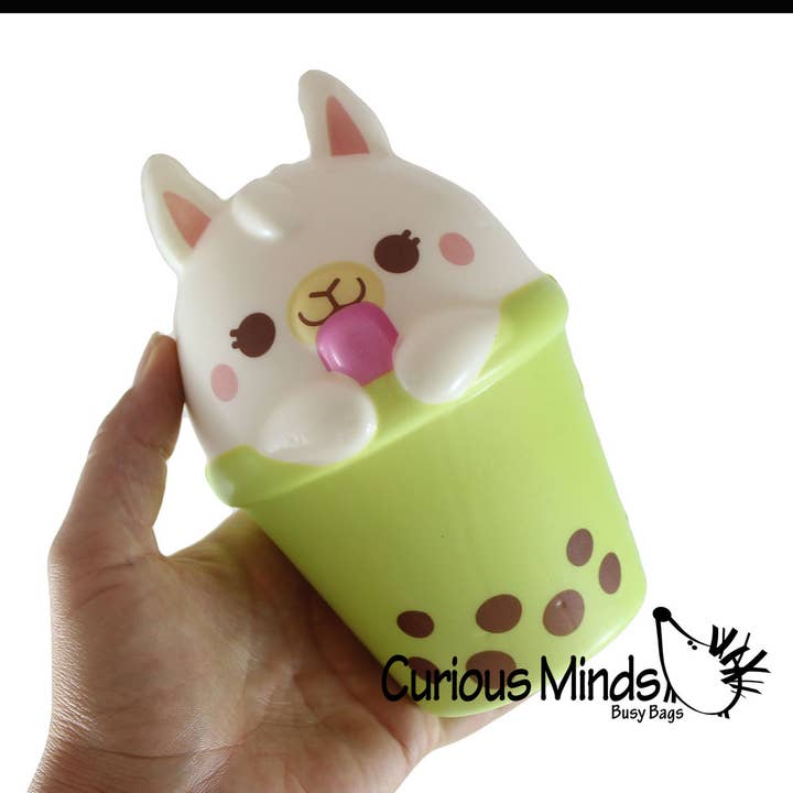 Curious Minds Toys - Vente Jouet mou – enfant et bébé - 1 ALPAGA Boisson Bubble Tea 6" Squishy à Montée Lente0