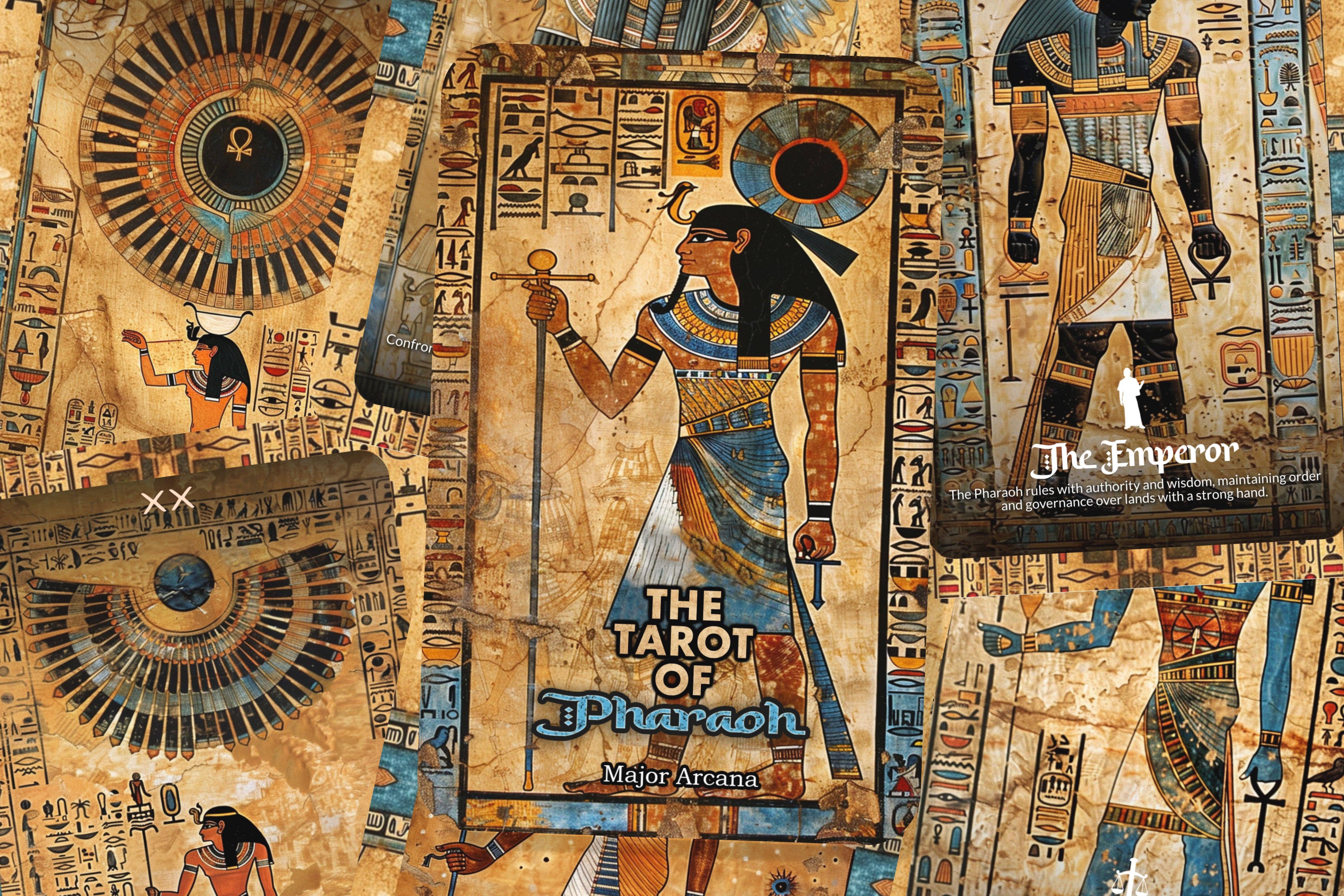 IBIZA TAROT - Wholesale Tarot Cards - Tarot of Pharaoh - 22 Major Arcana - Divine Mysteries8