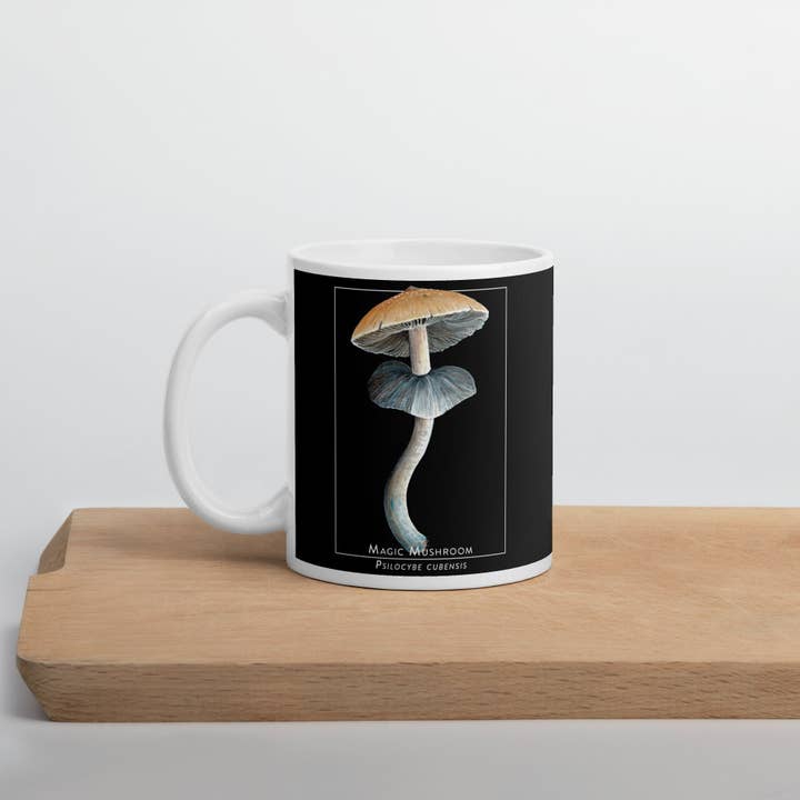 Sword Fern Studios – Großhandel Kaffeebecher – Psilocybe Cubensis Magic Mushroom Kaffee- und Teebecher