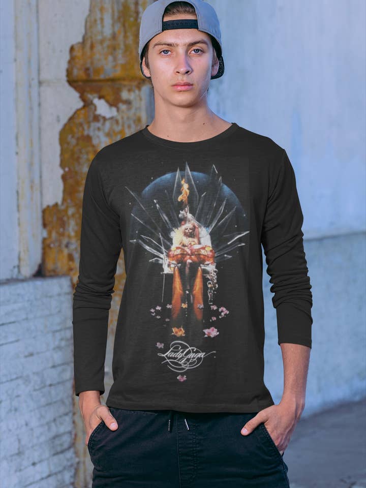 Official Store - Wholesale T-Shirt (Graphic) - Men's - Lady Gaga - Swing Men's Long Sleeve T Shirt2