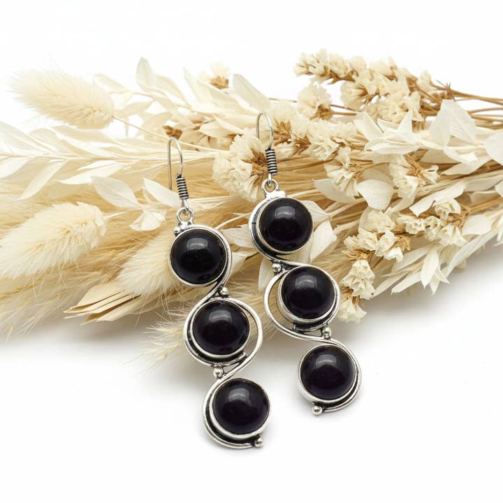 Ametiststenörhängen för wholesale av Produtos Namasté