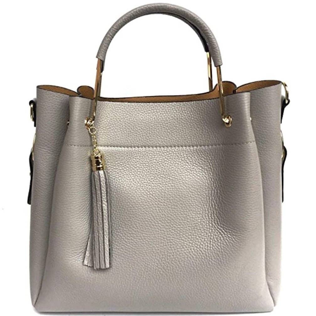 MODARNO – wholesale Top handle bag – women's – Modarno Women's Bucket Bag in Genuine Leather + Inner Bag mo18