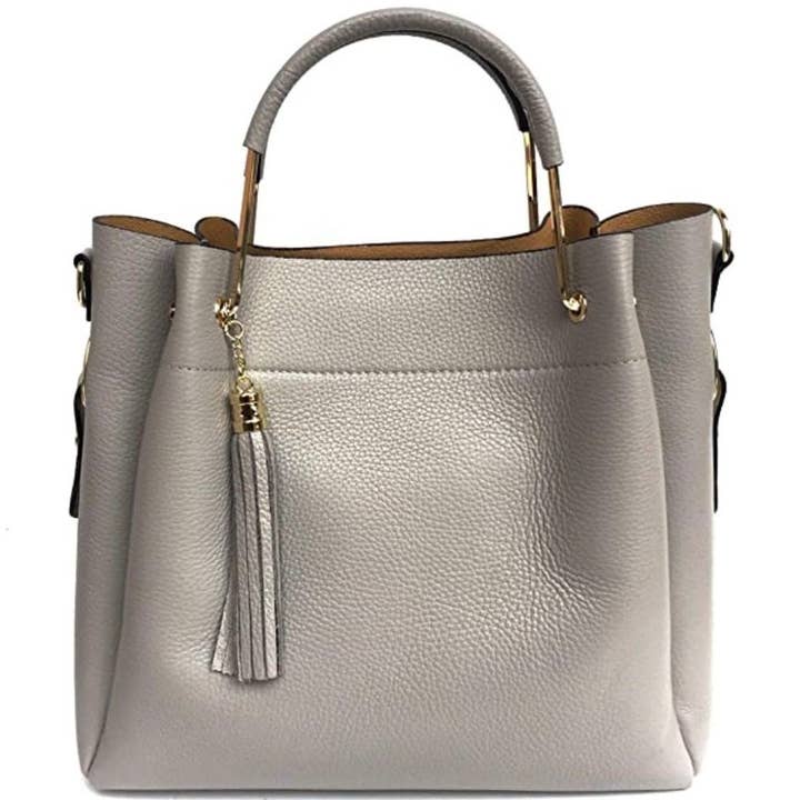 MODARNO - Wholesale Top Handle Bag - Women's - Modarno Women's Bucket Bag in Genuine Leather + Inner Bag mo18