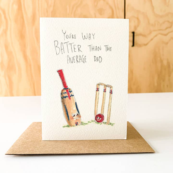 Well Drawn - Wholesale Father’s Day card - You're Way Batter Than The Average Dad6
