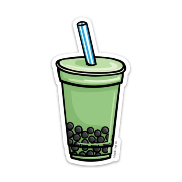 Blank Tag Co.® Waterproof Sticker - Matcha Green Tea for wholesale by Blank Tag Co. - Waterproof Stickers