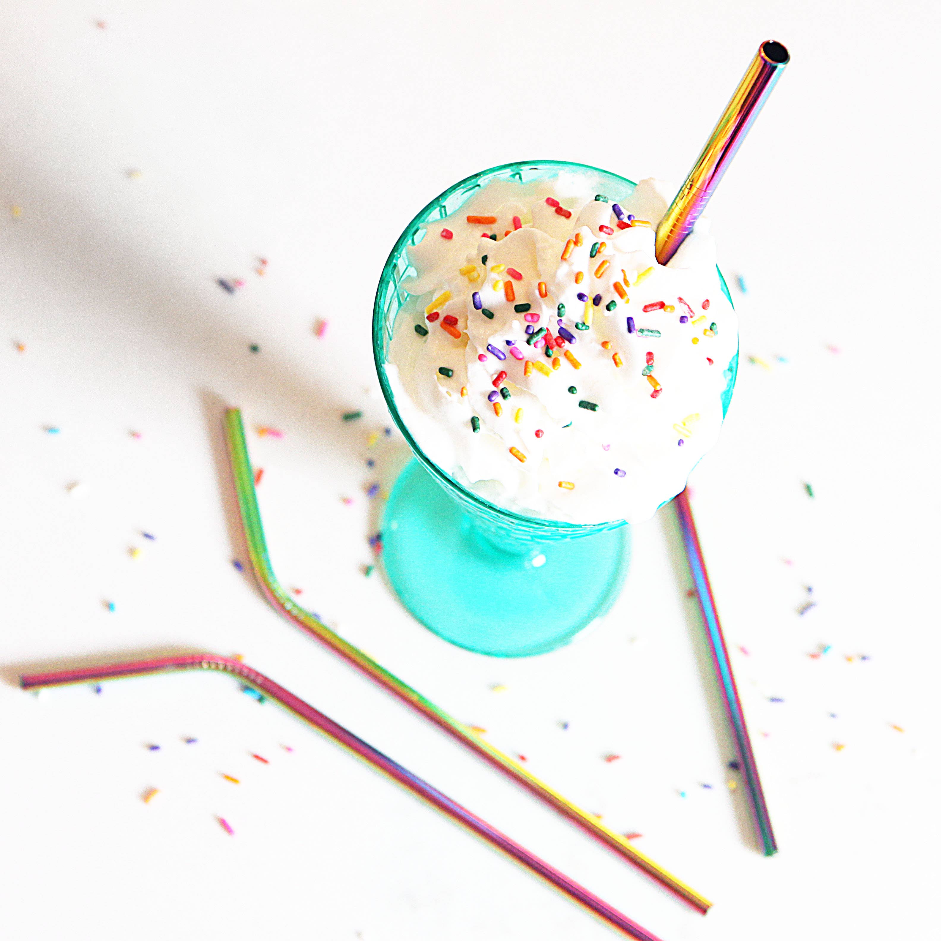 Last Straw – wholesale Drinking straw – Rainbow Stainless Steel Straw Singles1