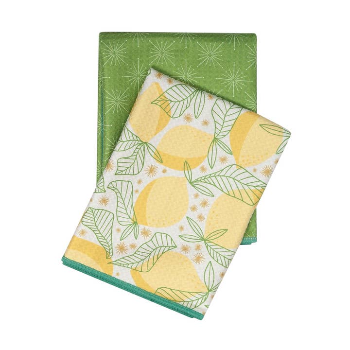 Dubbelwerk (set van 2) omkeerbaar - RJW Lemon Sparkle voor wholesale door Once Again Home Co.